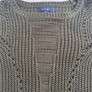Rachel Olive Green Knit Sweater
